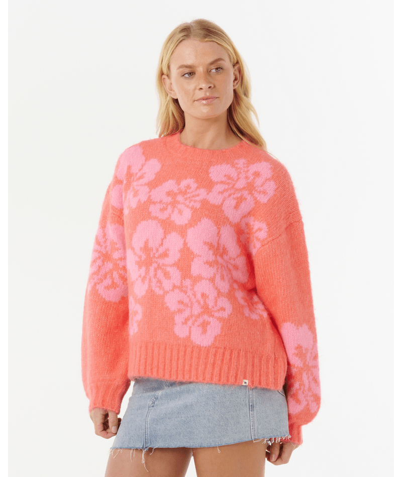 Hibiscus Heat Jacquard