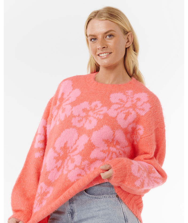 Hibiscus Heat Jacquard